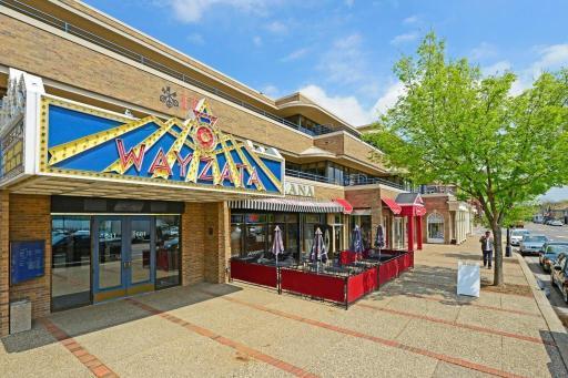 Down the street from exciting restaurants and boutique shopping.