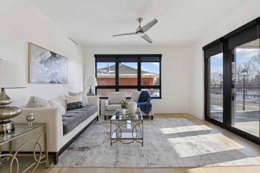 Beautiful sun room located just off the informal dining space