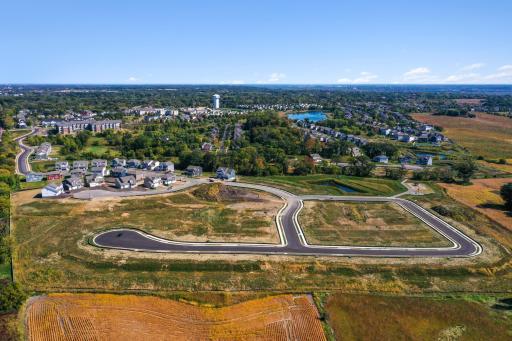 Aerial of the Oak Creek Neighborhood.