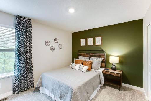 Secondary bedroom with private Jack and Jill bath access.