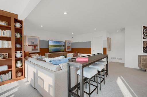 Finished Lower Level (Photo of similar home - Colors and selections will vary)