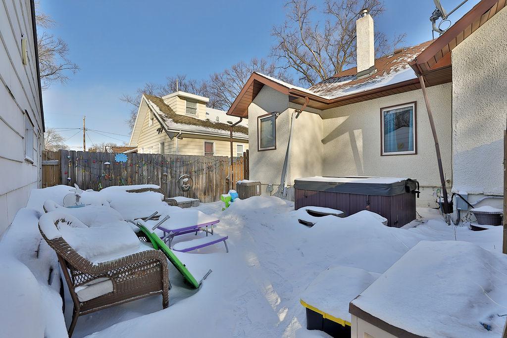 Backyard and back of home