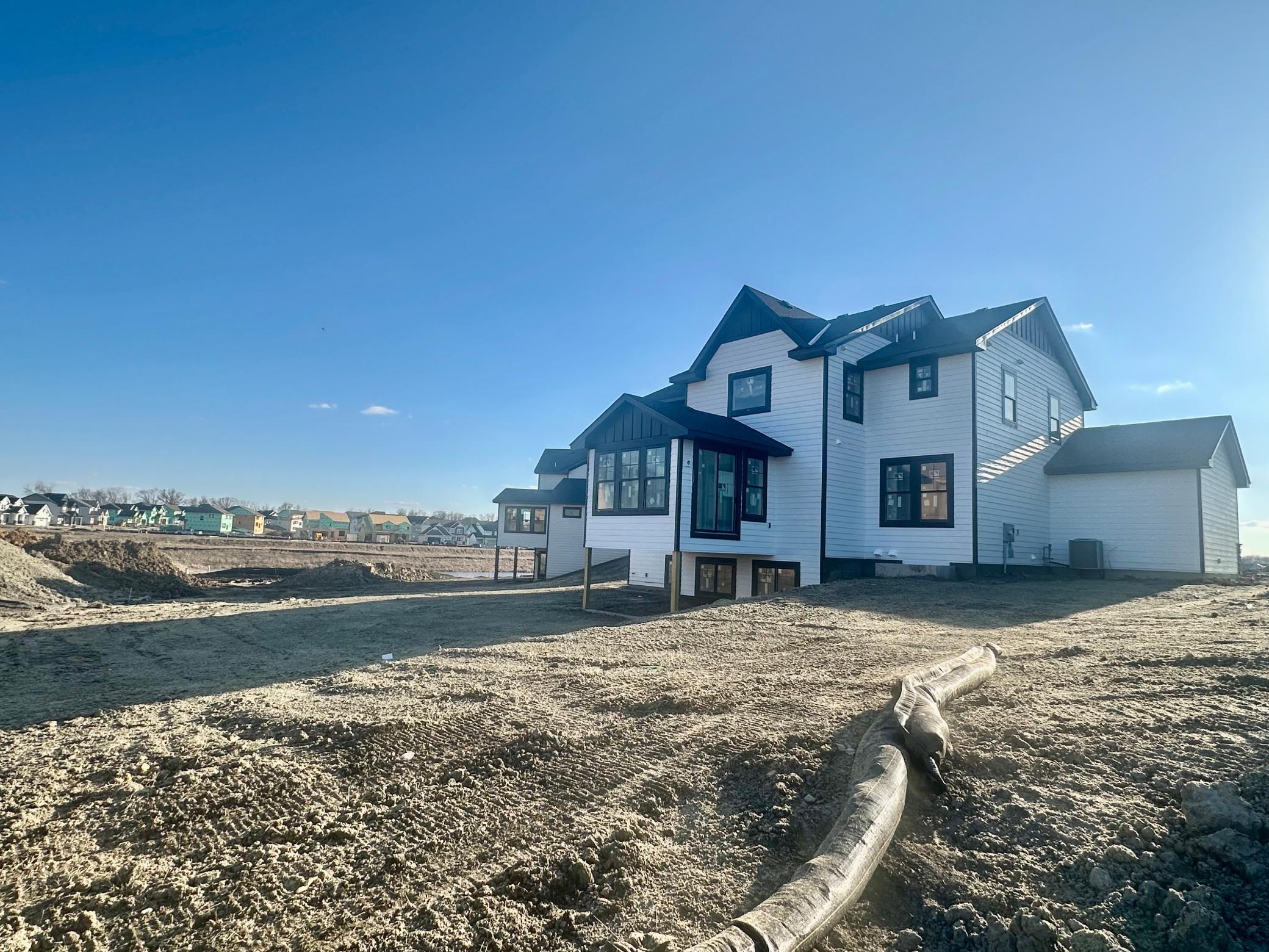 (Photo is of the actual home in progress.)