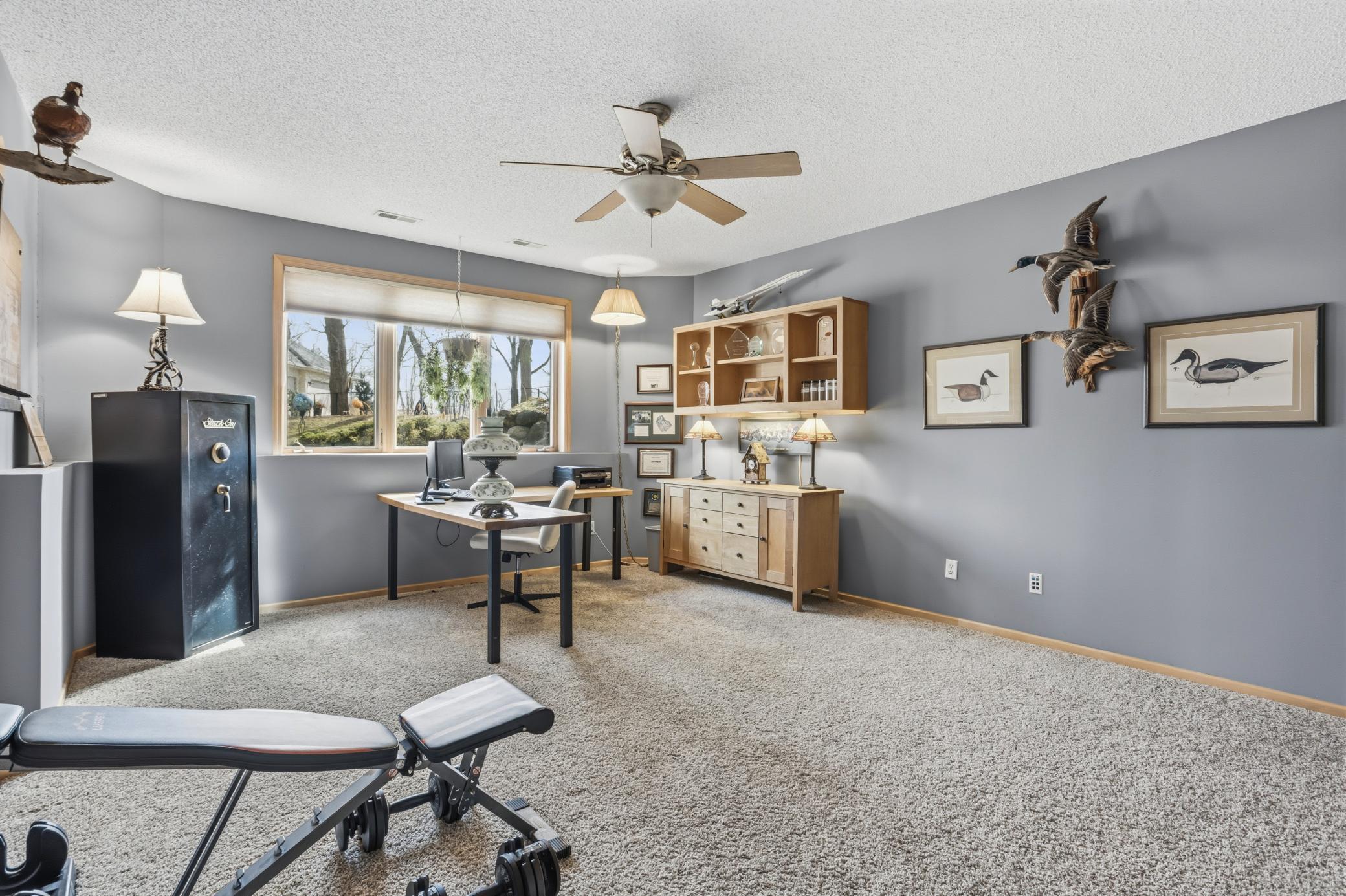 The fourth bedroom is another one that will surprise you with its size! Currently being used as a second office.