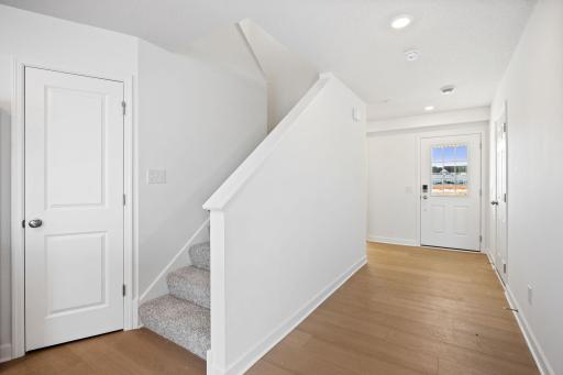 Photo is of the actual home.