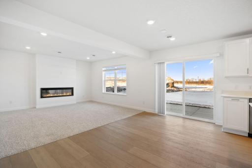 Photo is of the actual home.