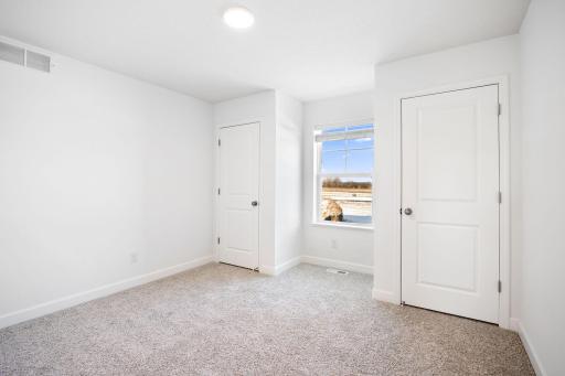 Photo is of the actual home.