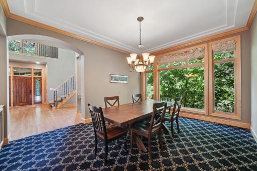 Host in style in the dedicated formal dining room.