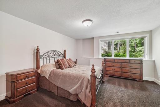 Two generous bedrooms connected by a shared Jack & Jill bathroom.