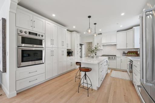 An updated kitchen designed to keep up with both quiet mornings and full houses.