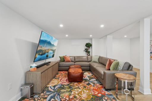 The perfect setting for movie nights or game days