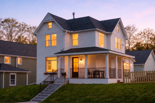 A standout Stillwater home...just as striking at dusk as it is by day.