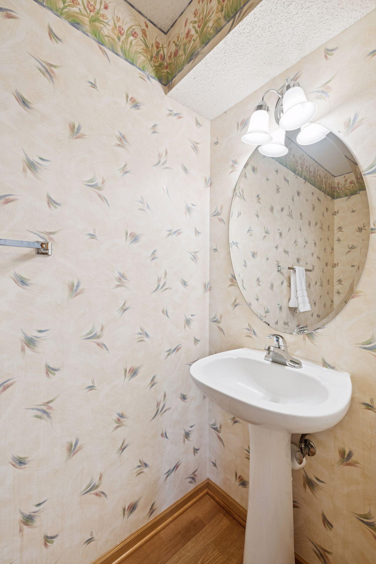 Main floor powder room