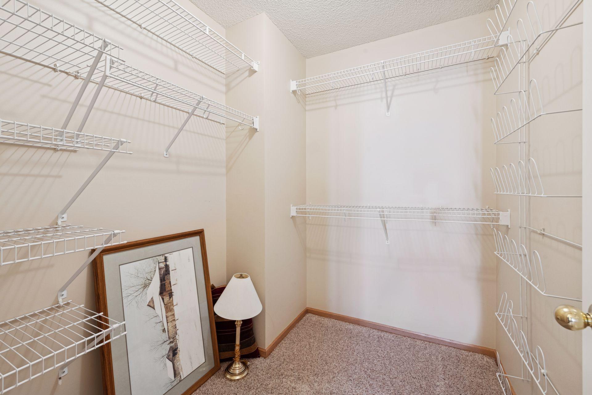 connects to your large walk-in closet