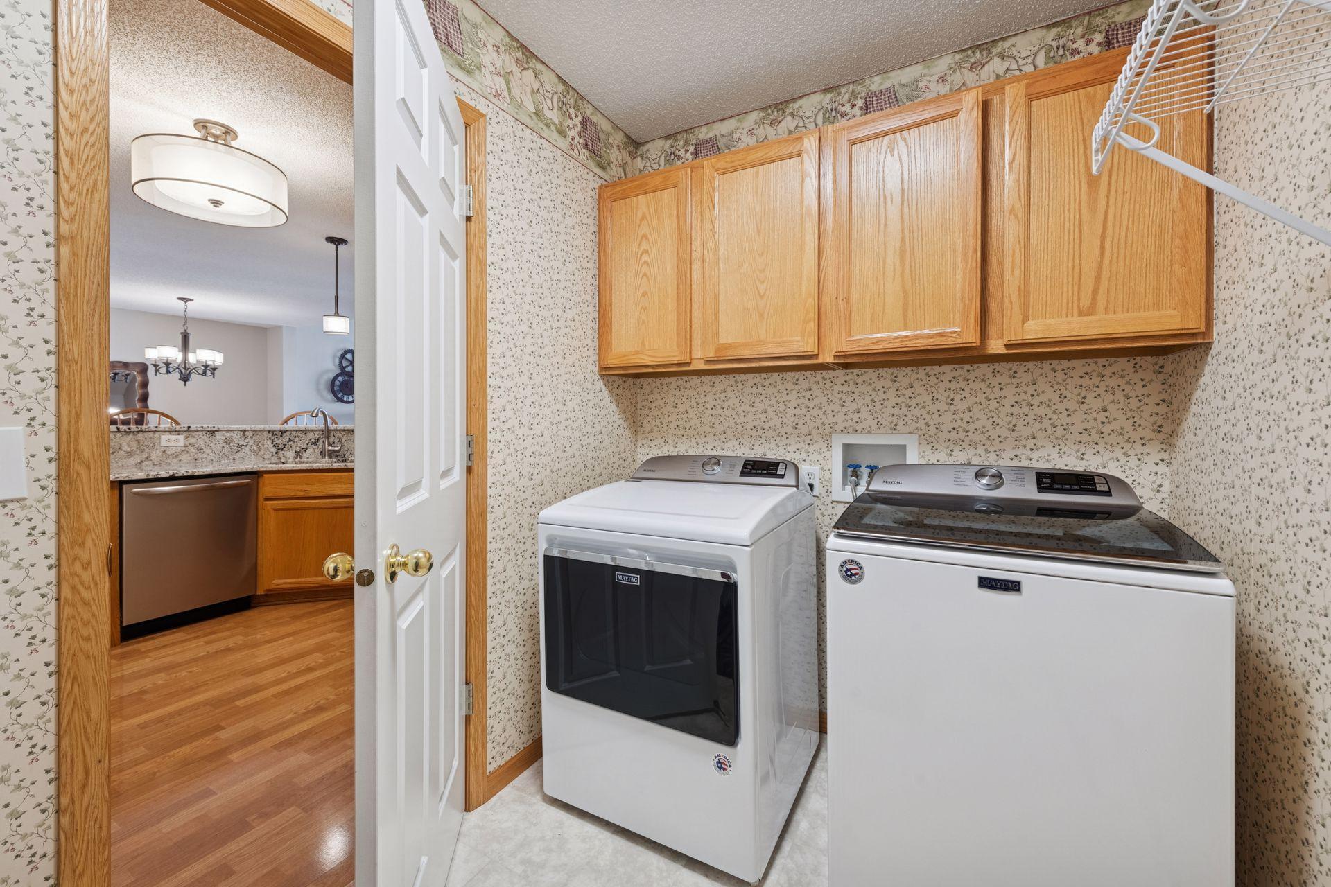 Everyday living is so much easier with laundry on the main level in this helpful mudroom area