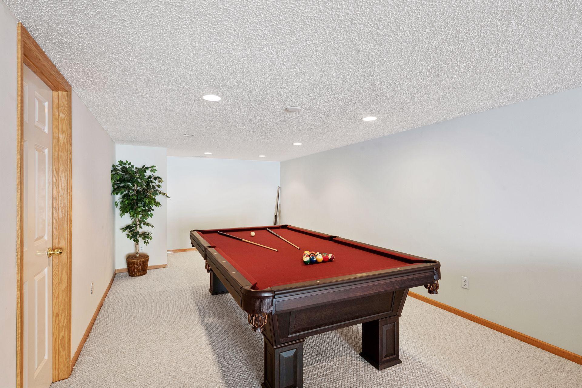 Pool table is included, if desired