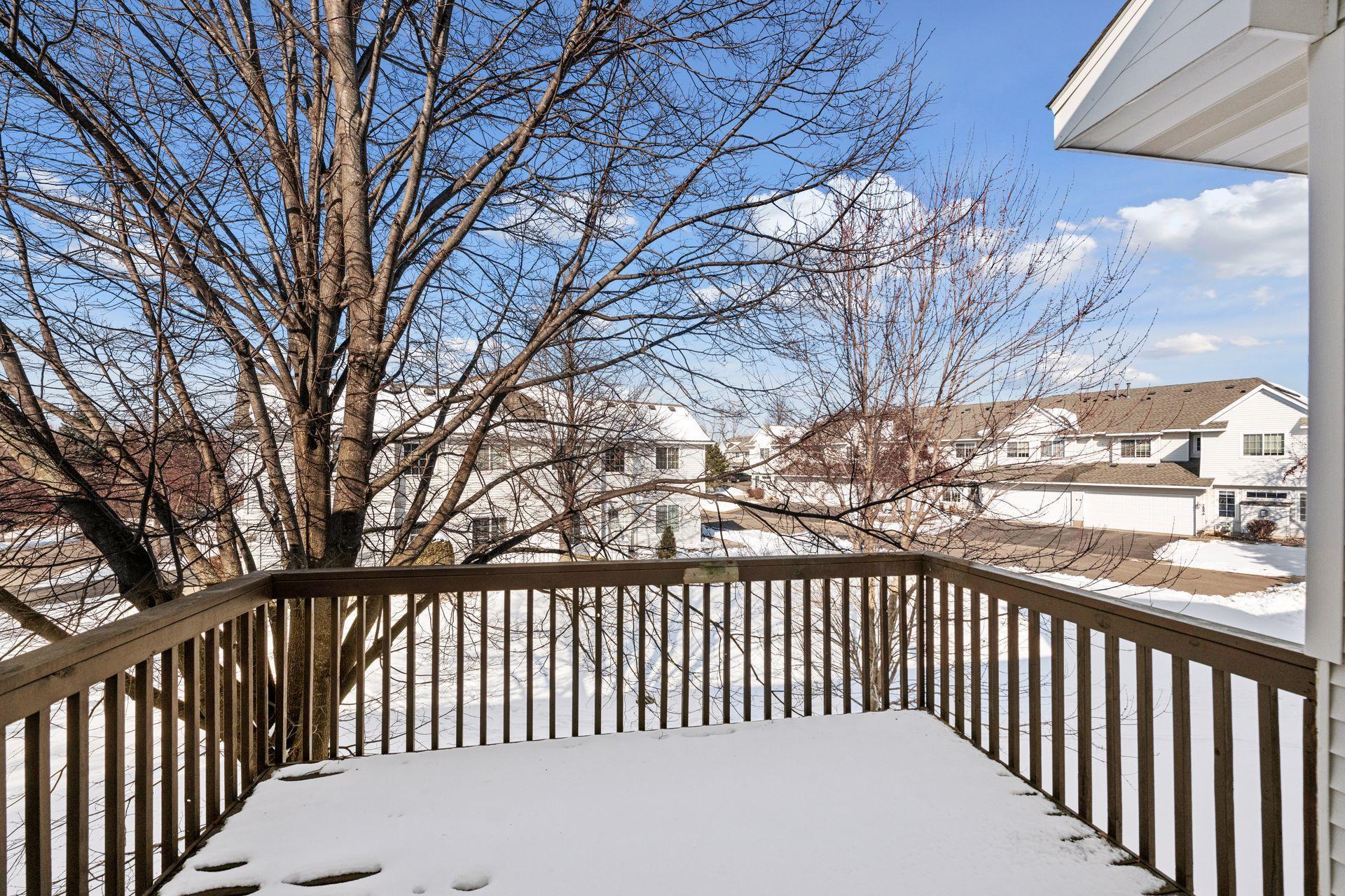 Deck off main floor living room