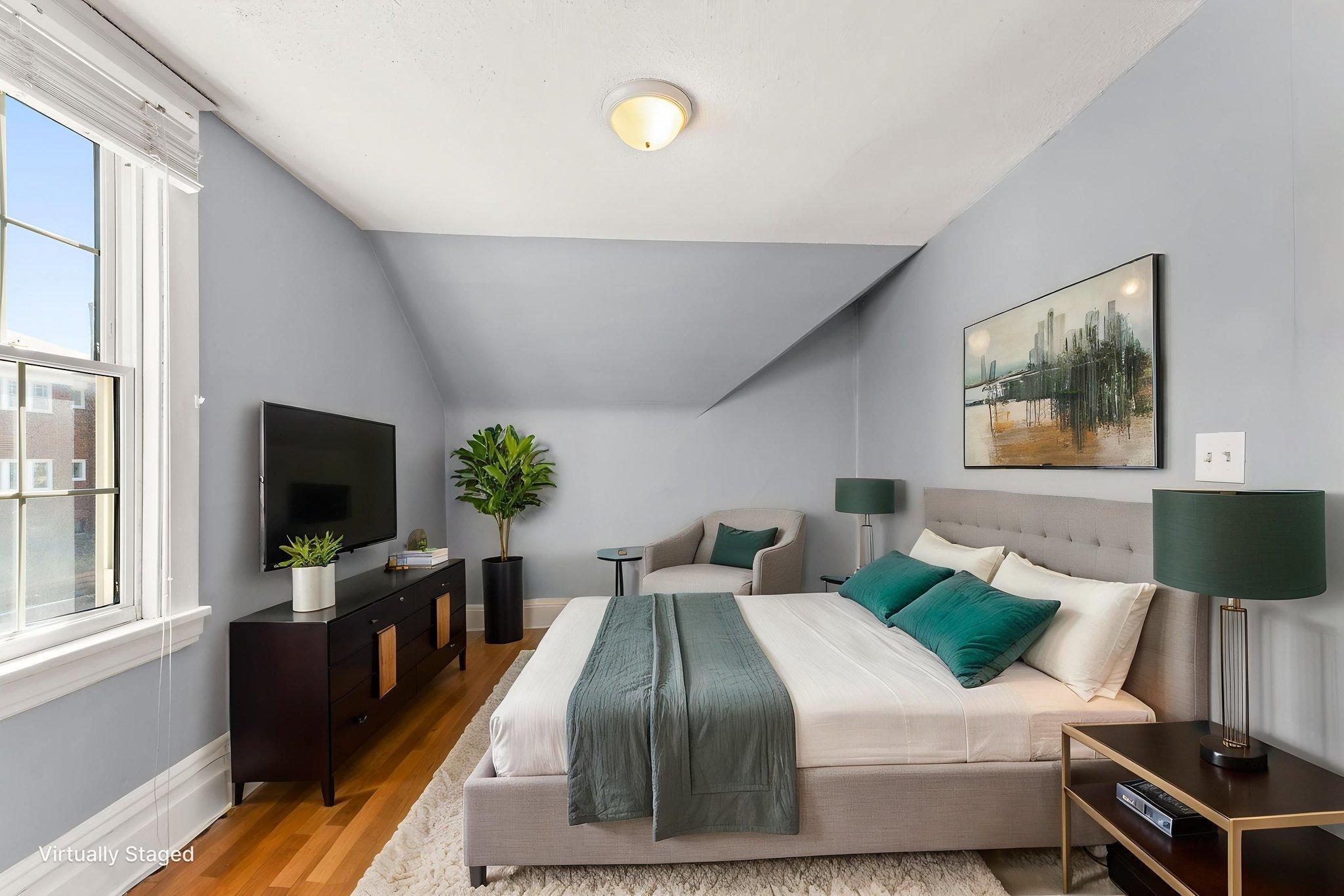 Primary Bedroom virtually staged