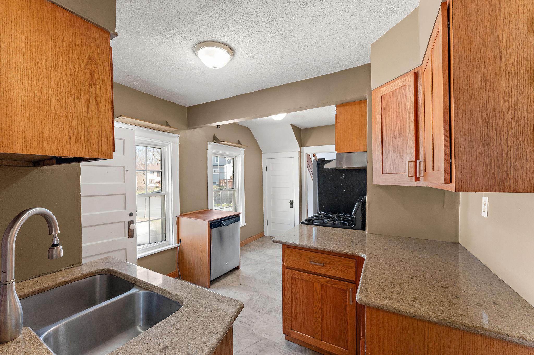 Plenty of kitchen cabinetry