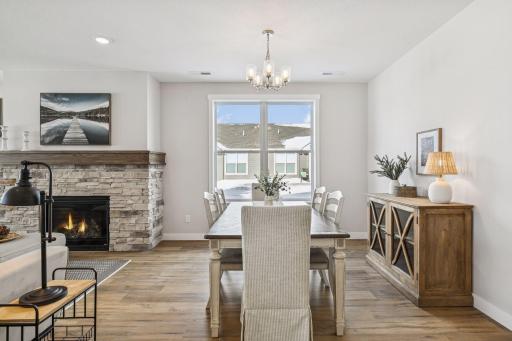 Inviting dining area with scenic views and elegant charm