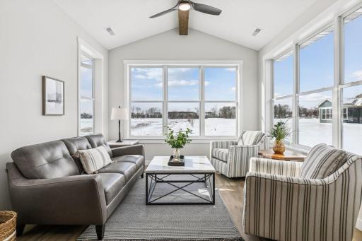 Sun-drenched sunroom is perfect for you morning cup of coffee