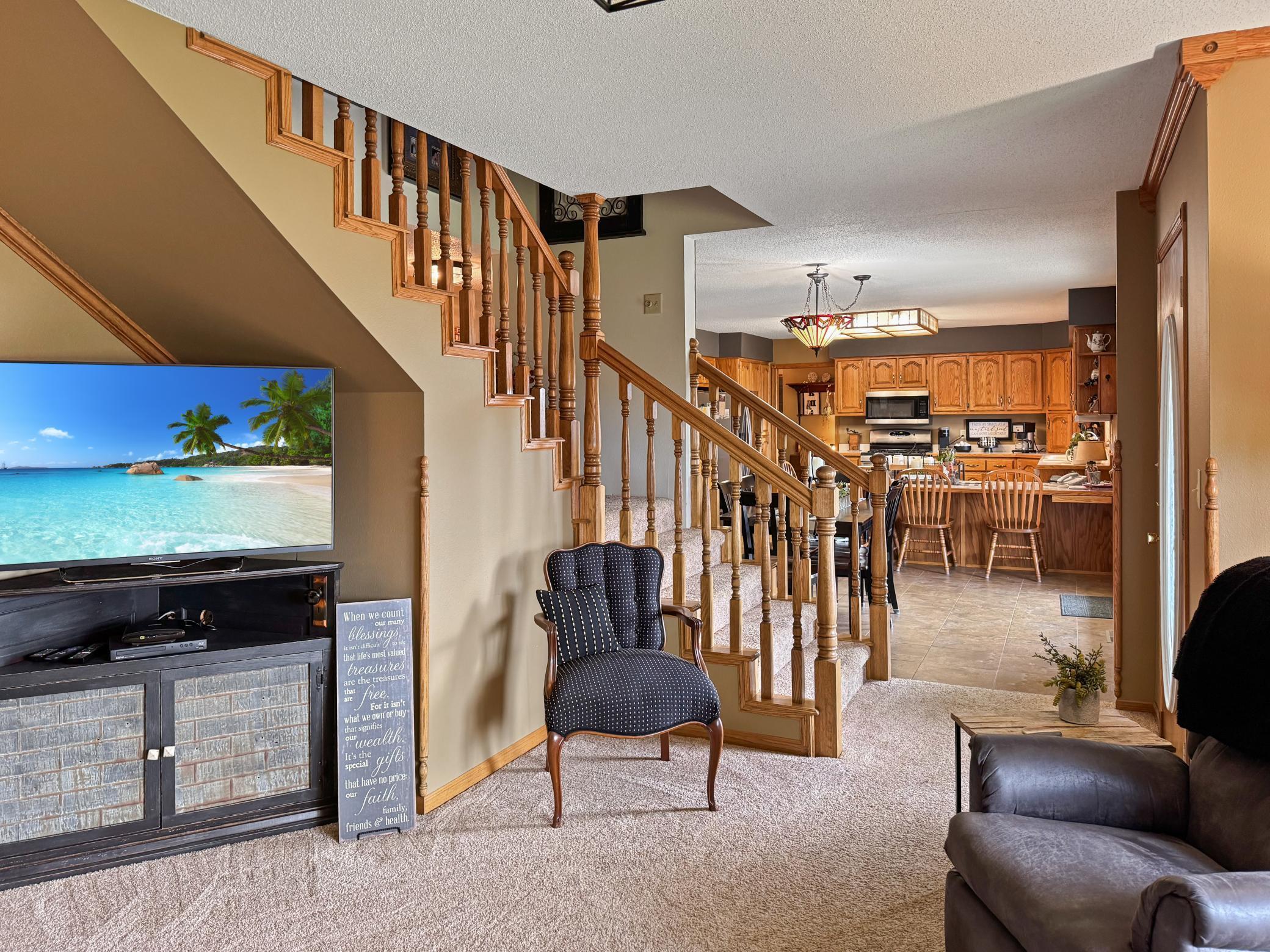 A great deal of space on main floor