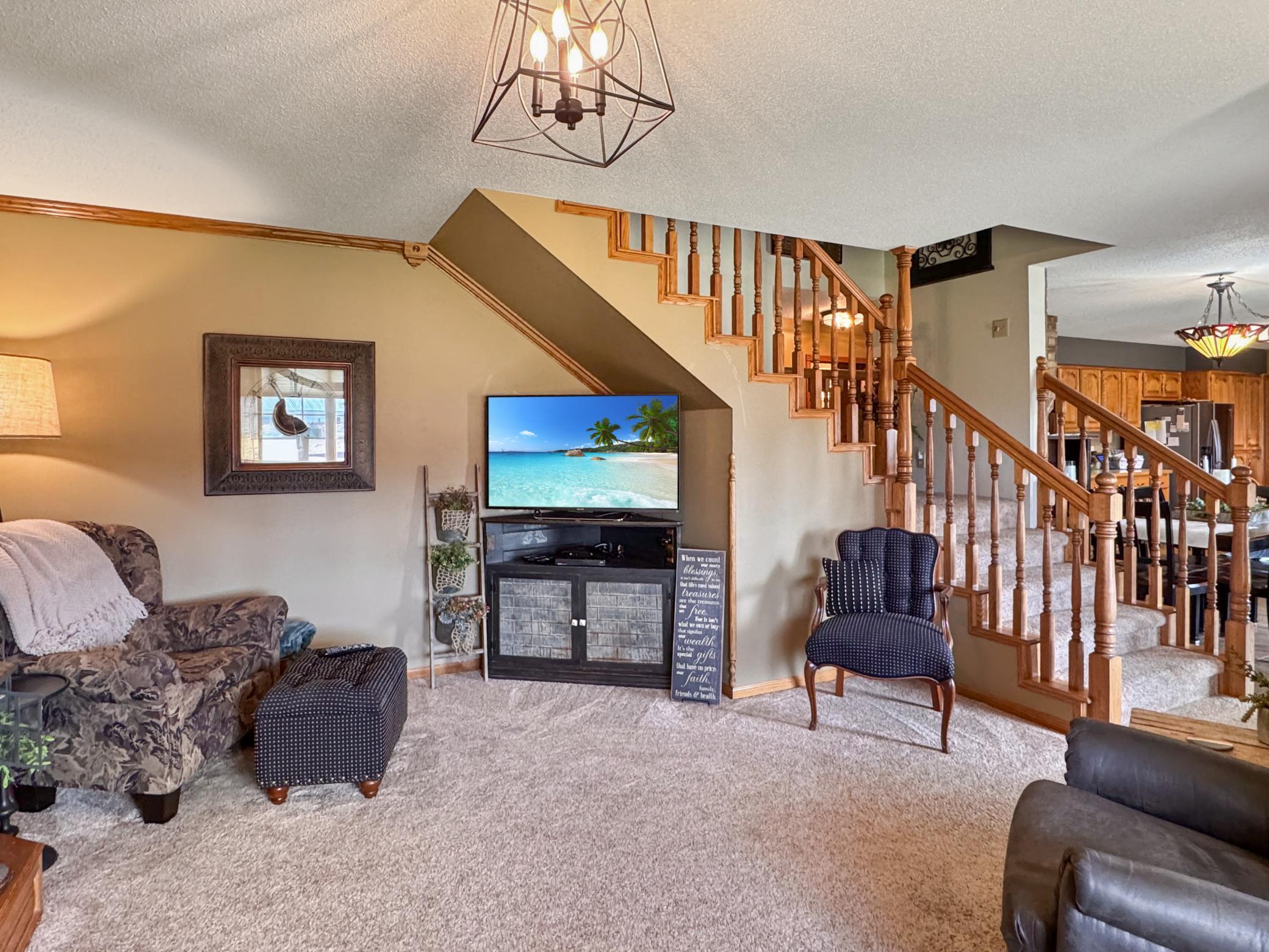 Staircase to upstairs bedrooms