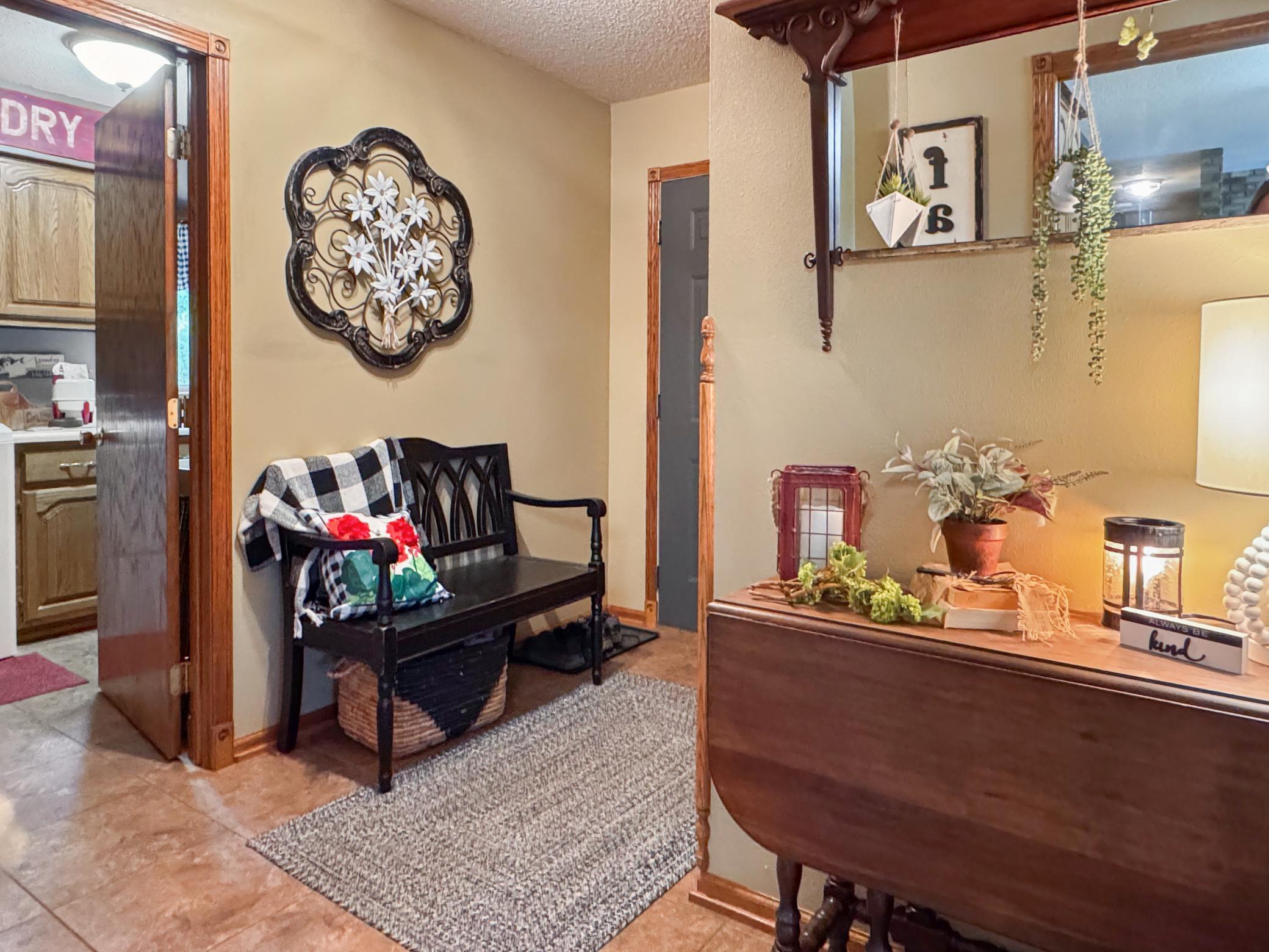 Entryway off of garage