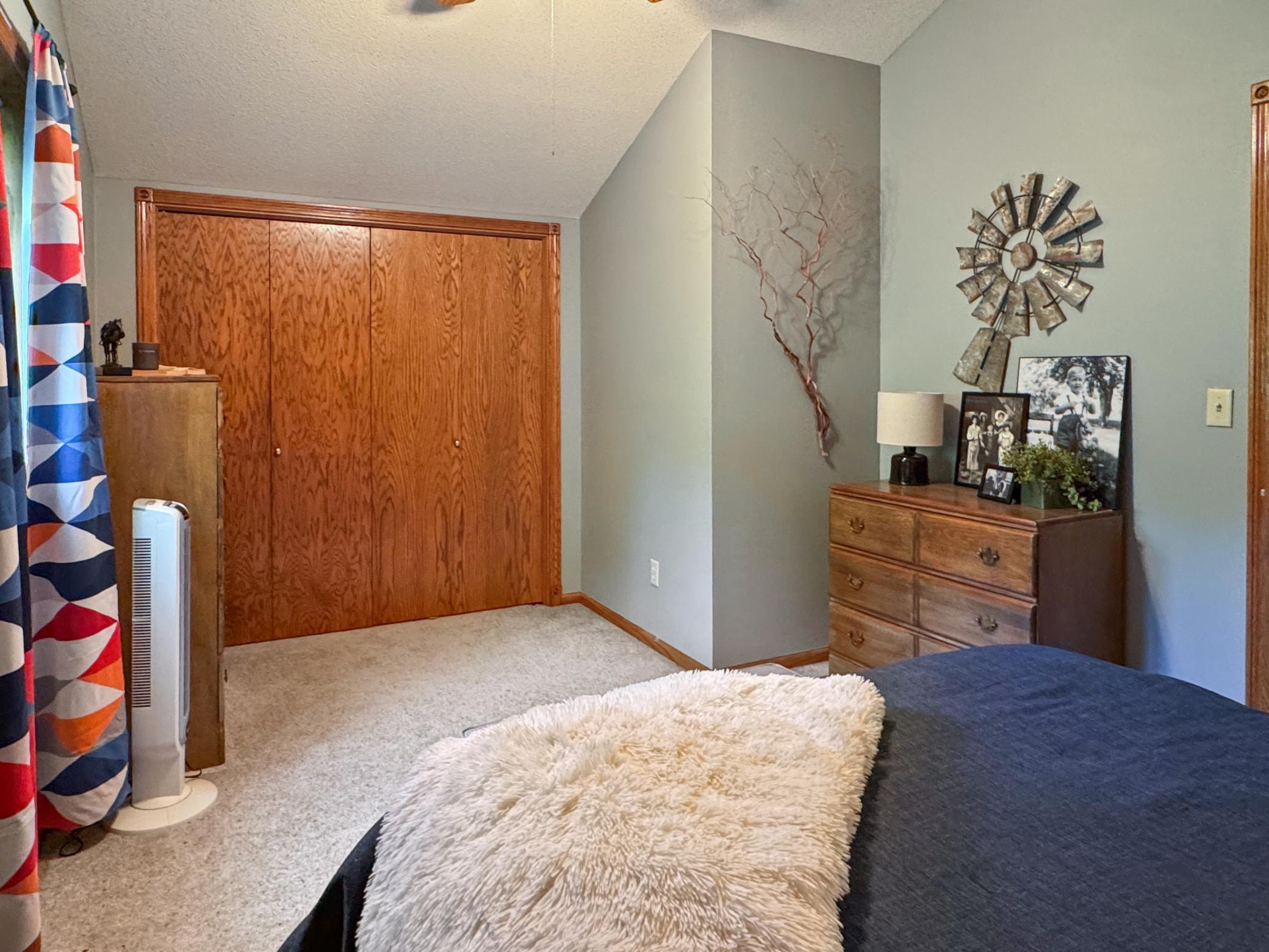 Each bedroom has ample closets