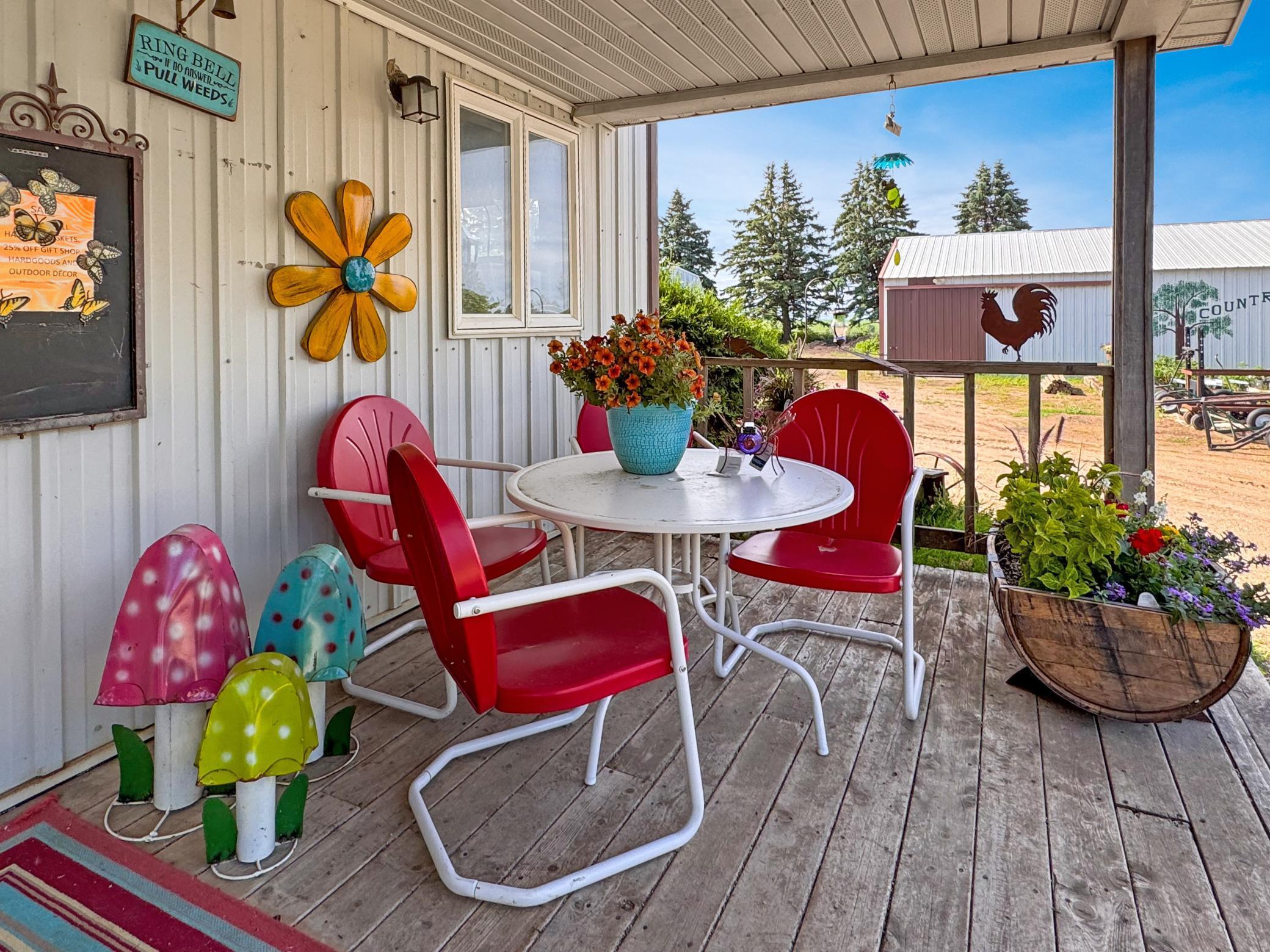Front porch of bunkhouse