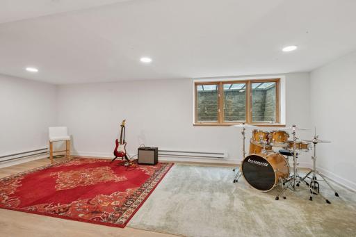 5th bedroom or music room! Insulated walls and ceiling for sound buffer!