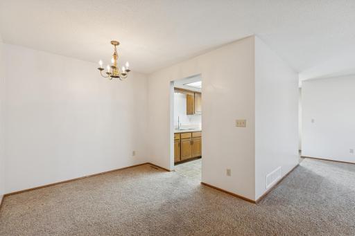 Dining area off of living room