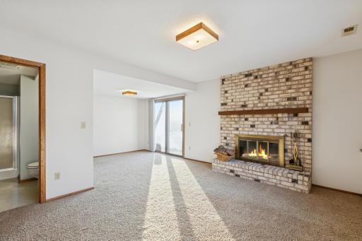 Nice and bright room with walk out to the patio