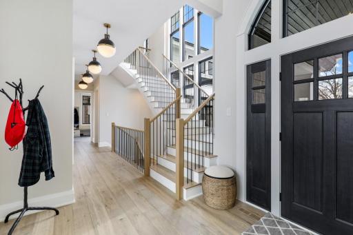 Grand and inviting front entry - Previously built home