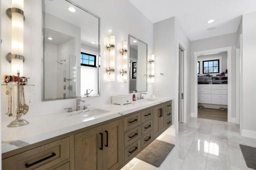 Primary bath - previously built home for inspiration