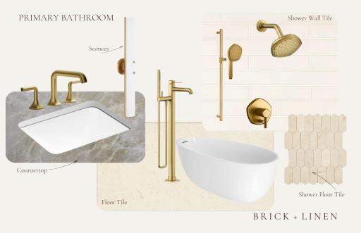 Primary bath design board