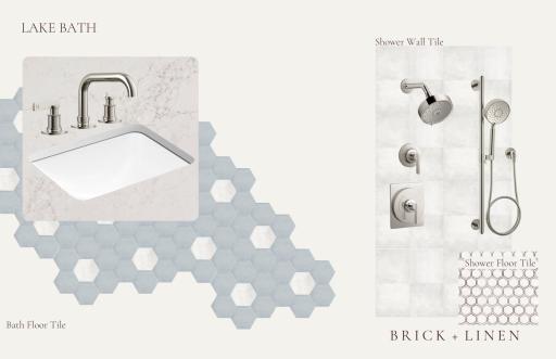 Lower level lake bath design board