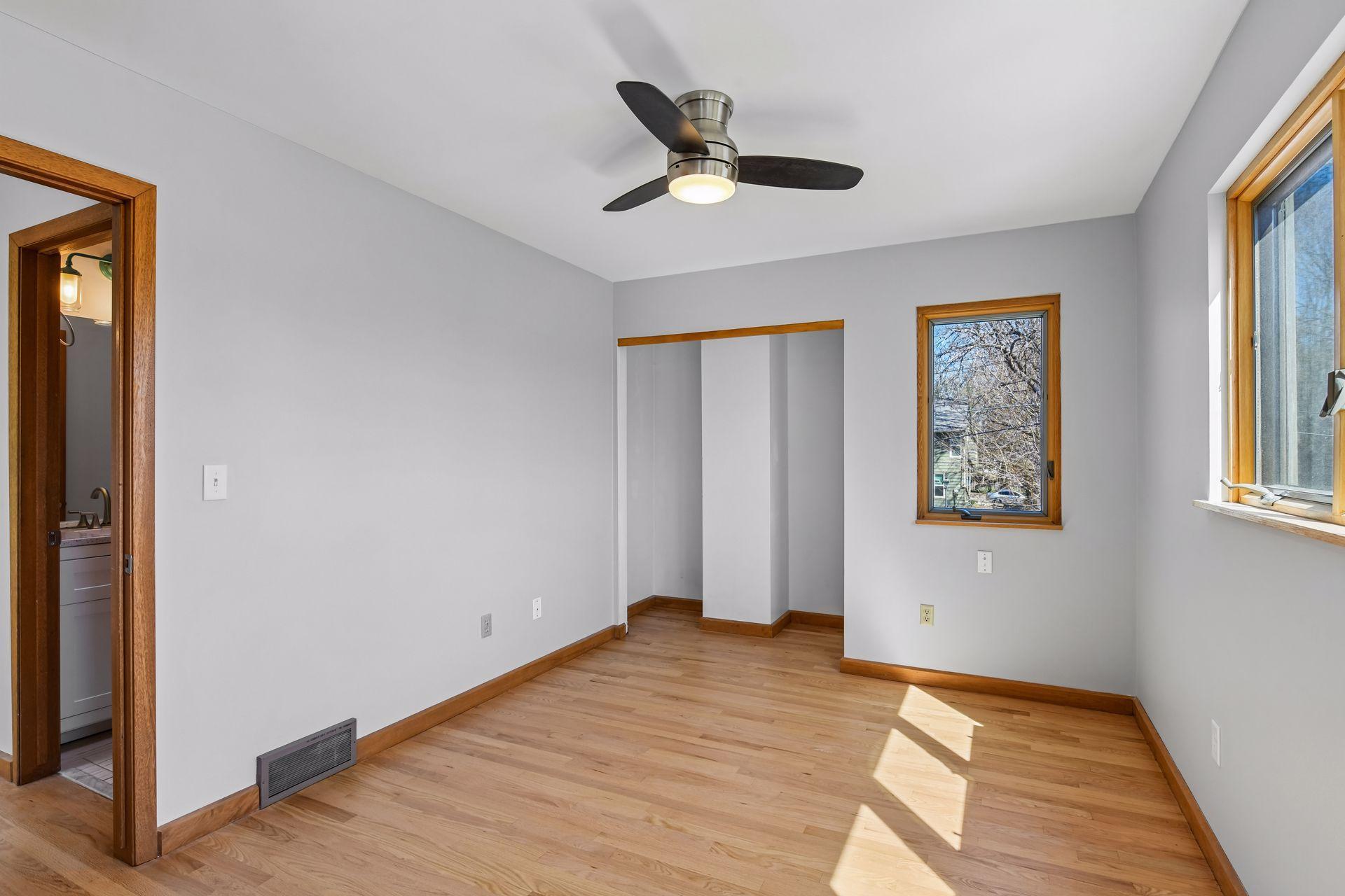 Upper level bedroom 1 showing closet space