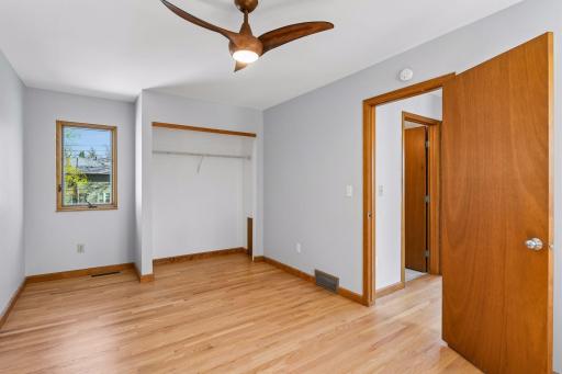 Upper level bedroom 2 showing closet space