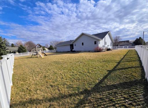 Spacious backyard-perfect for kids and pets!