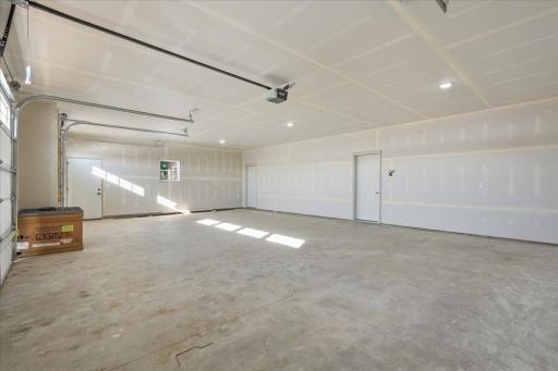Oversized three stall insulated garage