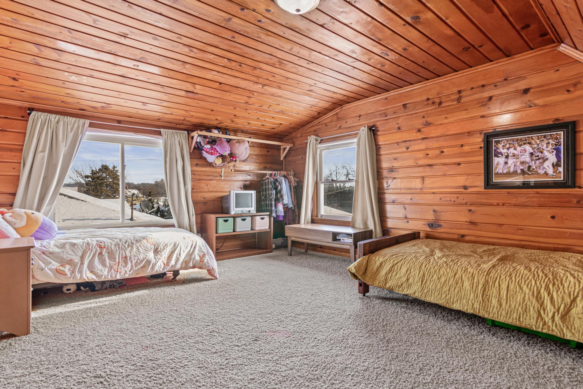 Upper level bedroom three.