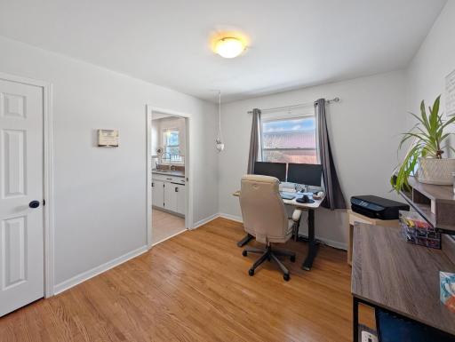 Third bedroom (currently an office) with easy access to the kitchen!