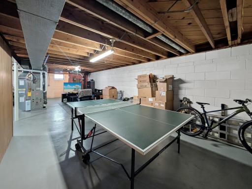 Spacious basement for recreation, storage, or your equity-building project!