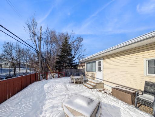 Fenced in yard/patio for hosting or relaxing with family!