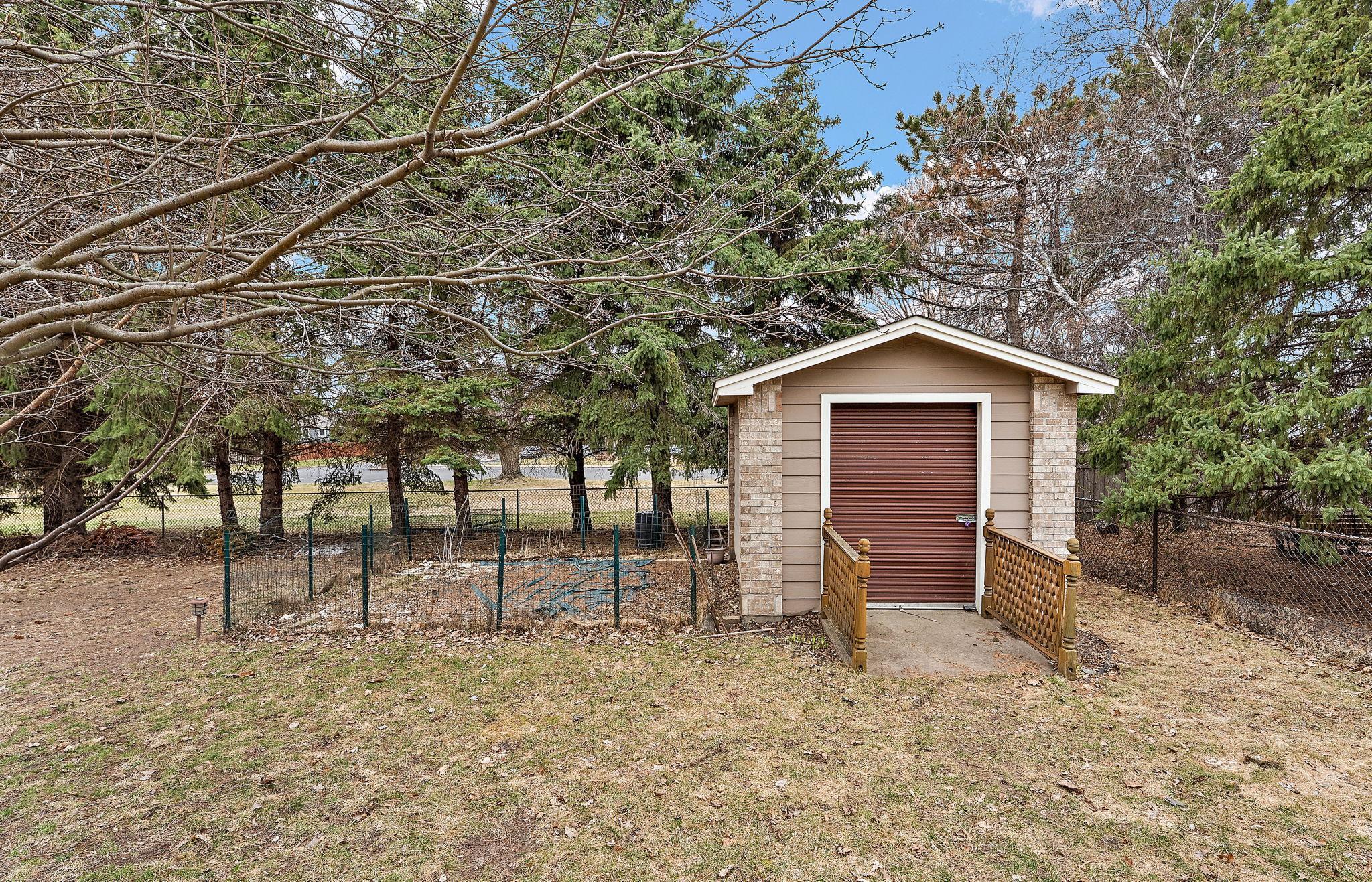 Storage Shed & Garden