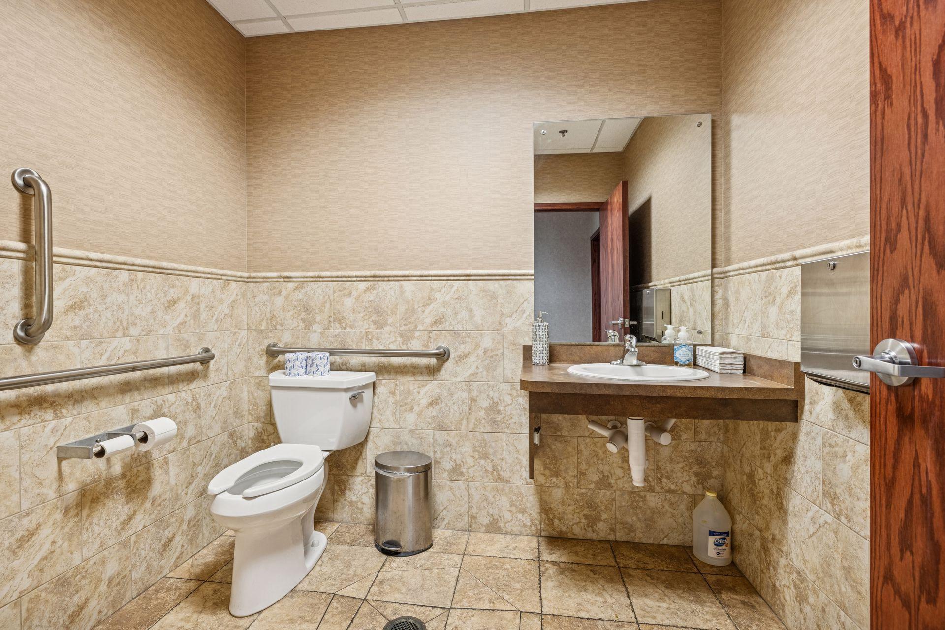 Lower level shared bathroom 1