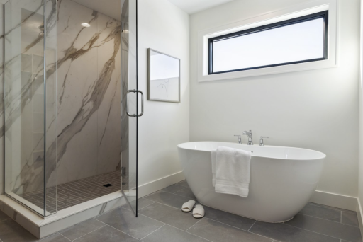 Primary Bathroom - Not actual home - photos are from previous model with similar layout