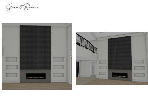 Great Room Fireplace Rendering Option 1