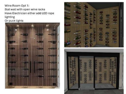 Wine Room Rendering Option 1